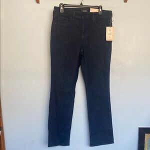 NYDJ Marilyn Straight Jeans - Size 10 Short - Dark Blue - NWT